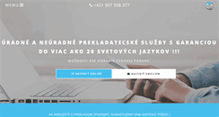 Desktop Screenshot of online-preklady.sk